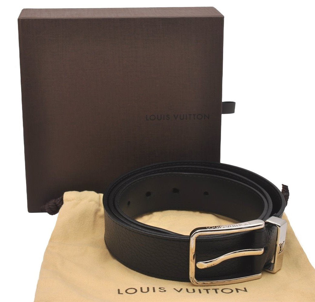 Auth Louis Vuitton Leather Belt Ceinture Pont Neuf M6065 100cm 39.4