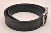 Auth Louis Vuitton Leather Belt Ceinture Pont Neuf M6065 100cm 39.4" Black 5992J