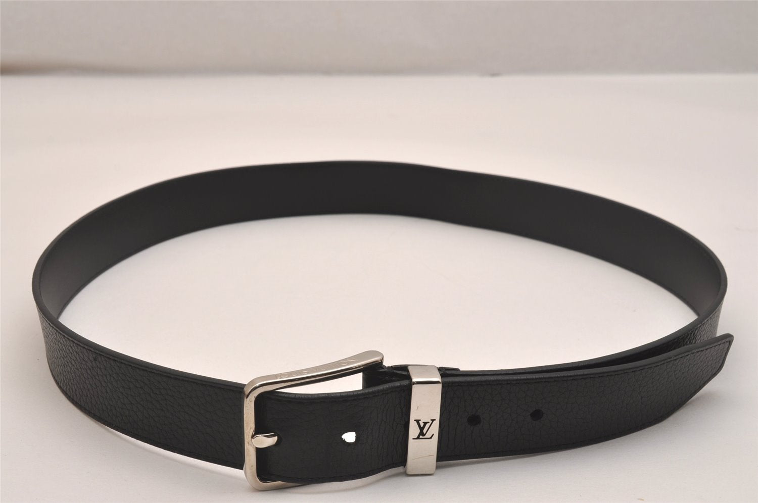 Auth Louis Vuitton Leather Belt Ceinture Pont Neuf M6065 100cm 39.4