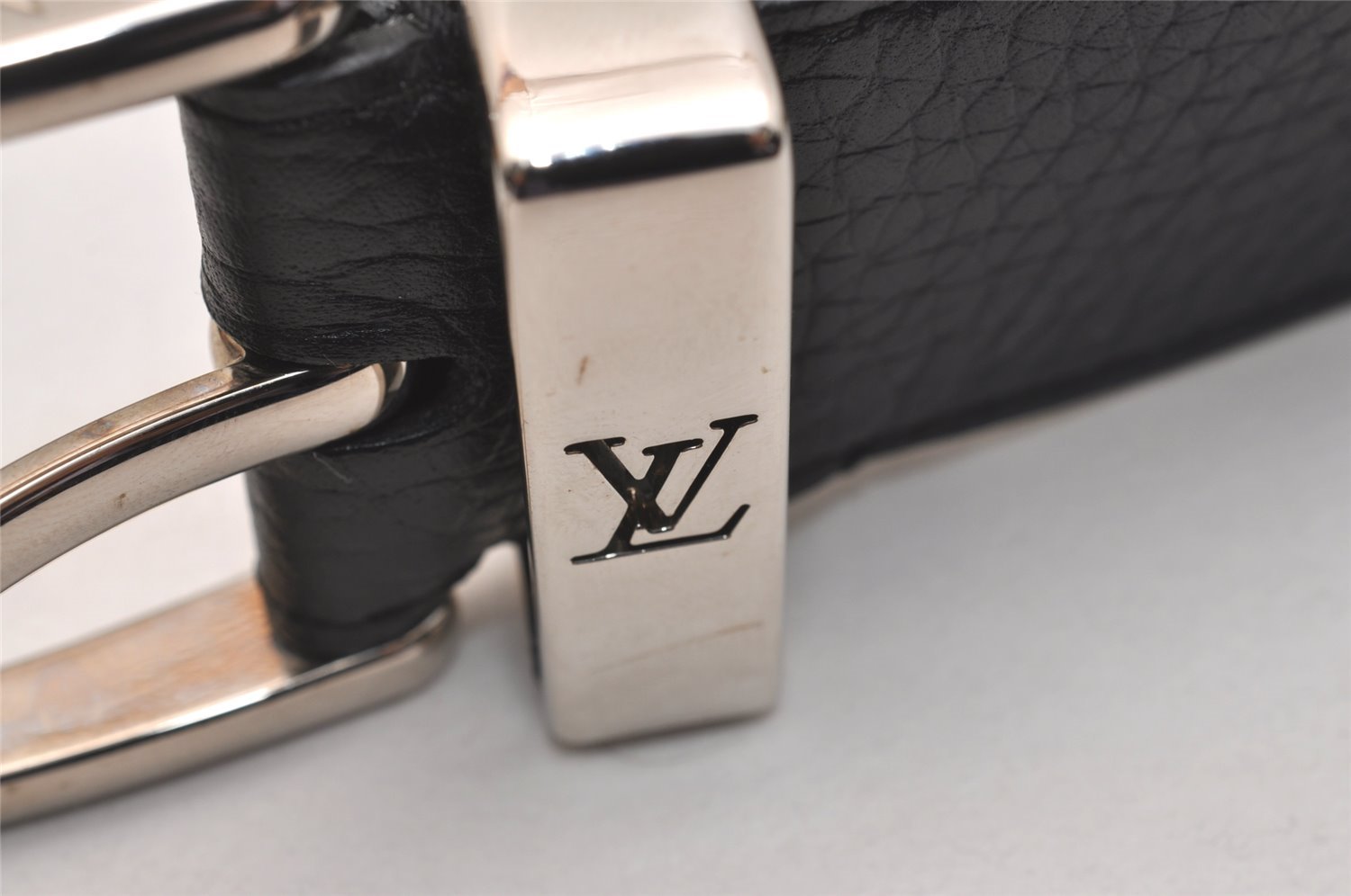 Auth Louis Vuitton Leather Belt Ceinture Pont Neuf M6065 100cm 39.4