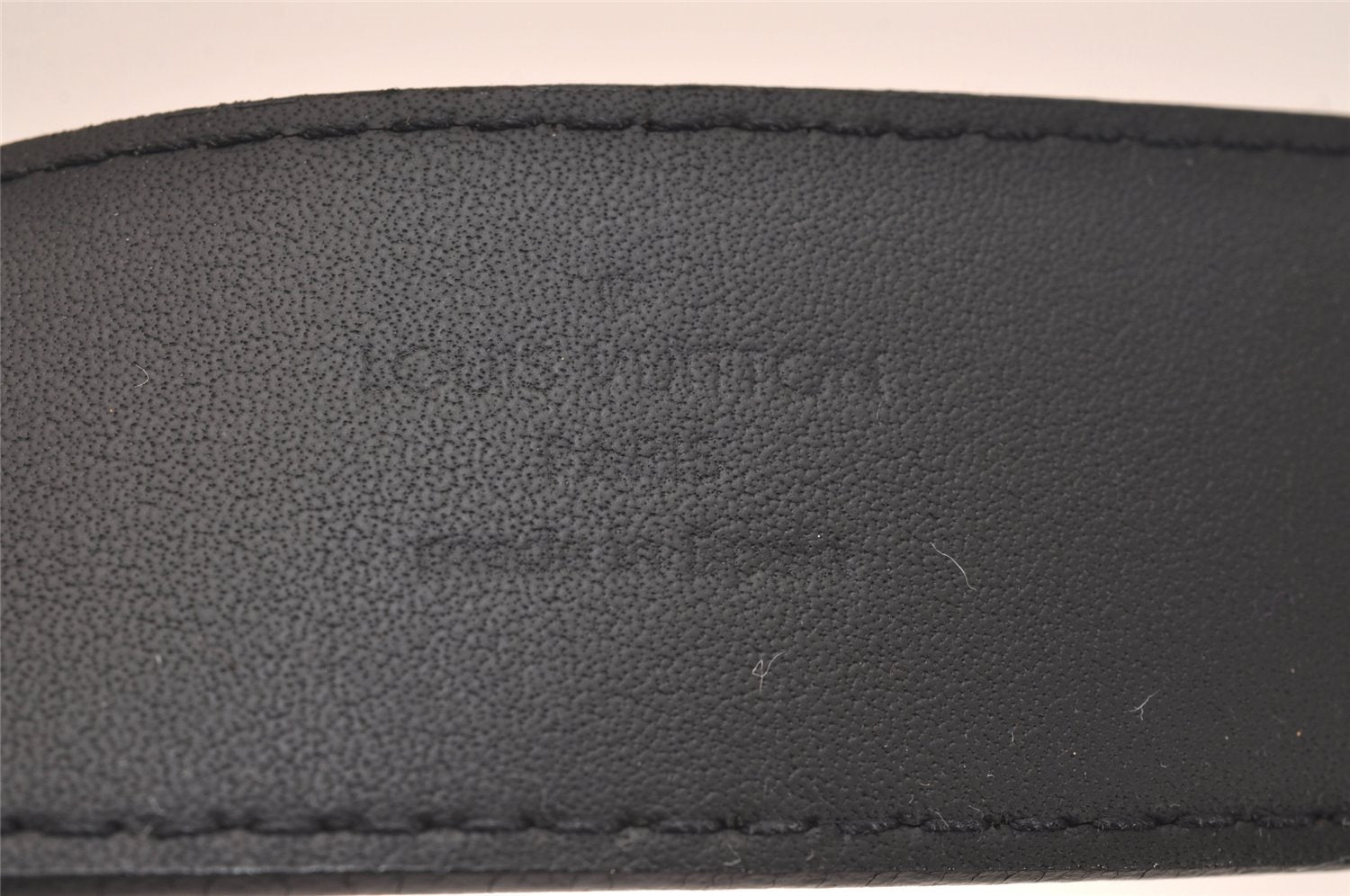 Auth Louis Vuitton Leather Belt Ceinture Pont Neuf M6065 100cm 39.4