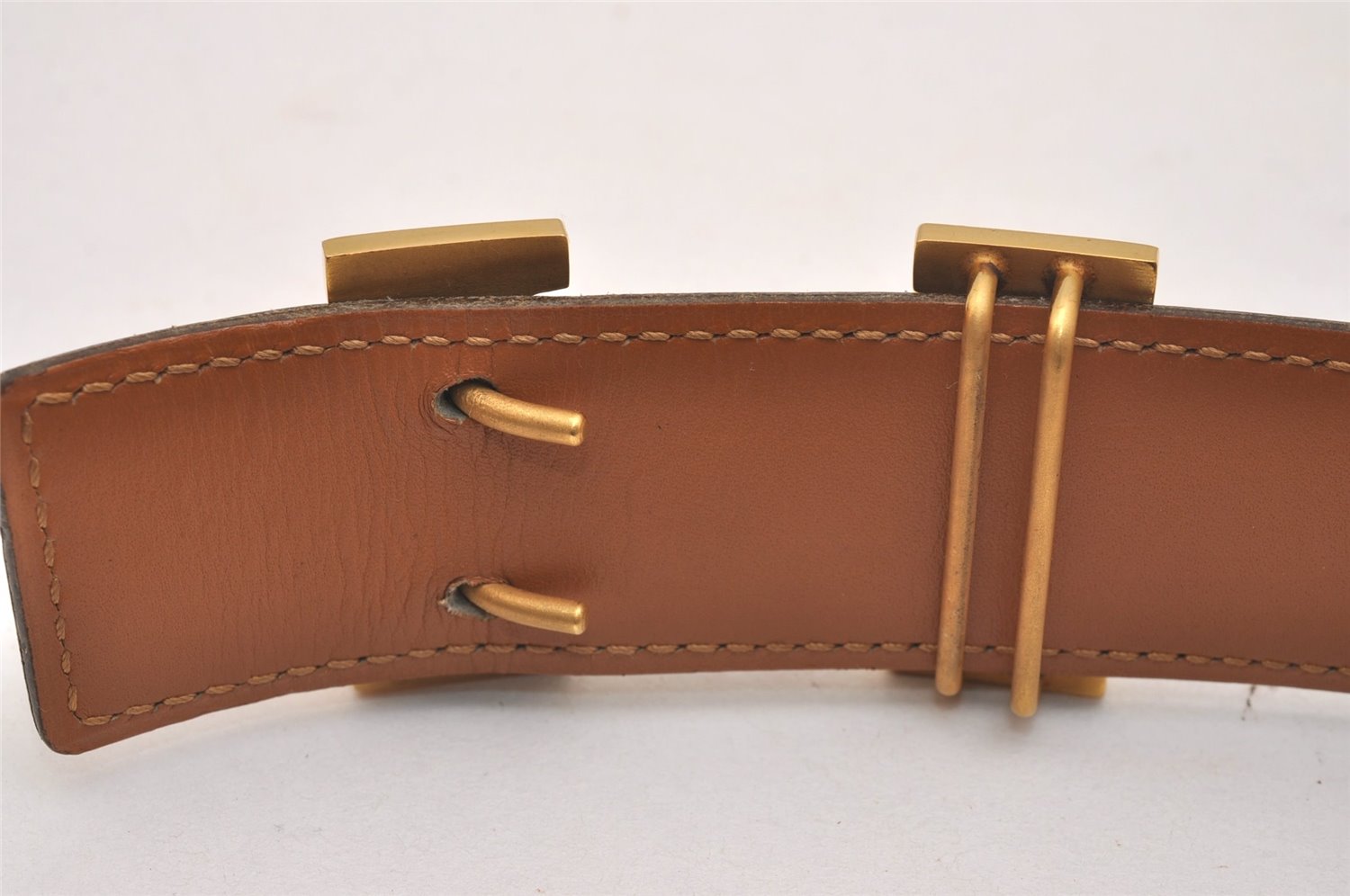 Authentic HERMES Constance Leather Belt Size 70cm 27.6