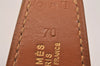 Authentic HERMES Constance Leather Belt Size 70cm 27.6" Black Brown 5994J