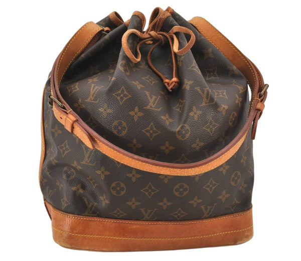 Authentic Louis Vuitton Monogram Noe Shoulder Drawstring Bag M42224 LV 5994K