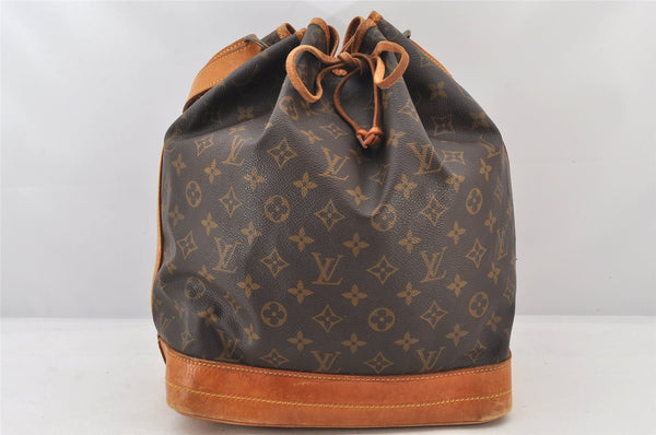 Authentic Louis Vuitton Monogram Noe Shoulder Drawstring Bag M42224 LV 5994K