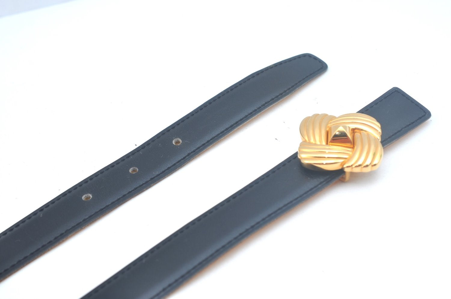 Authentic HERMES Leather Belt Reversible Size 65cm 25.6