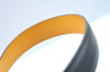 Authentic HERMES Leather Belt Reversible Size 65cm 25.6" Black Yellow 5995J