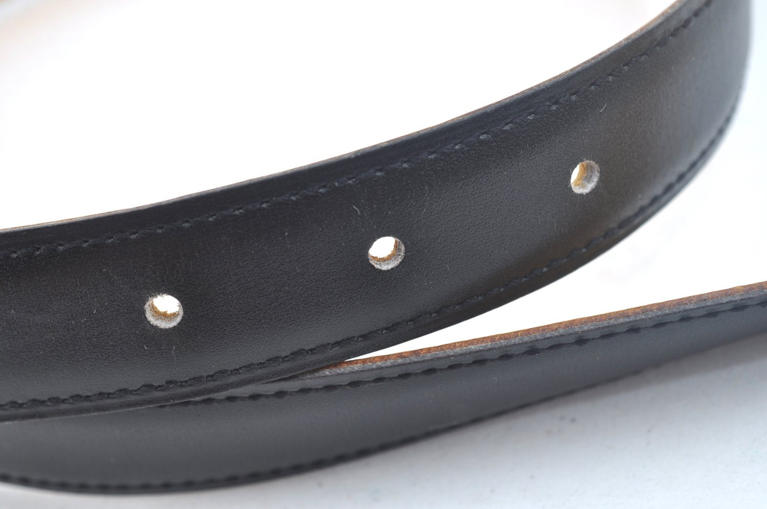 Authentic HERMES Leather Belt Reversible Size 65cm 25.6