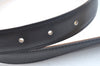 Authentic HERMES Leather Belt Reversible Size 65cm 25.6" Black Yellow 5995J