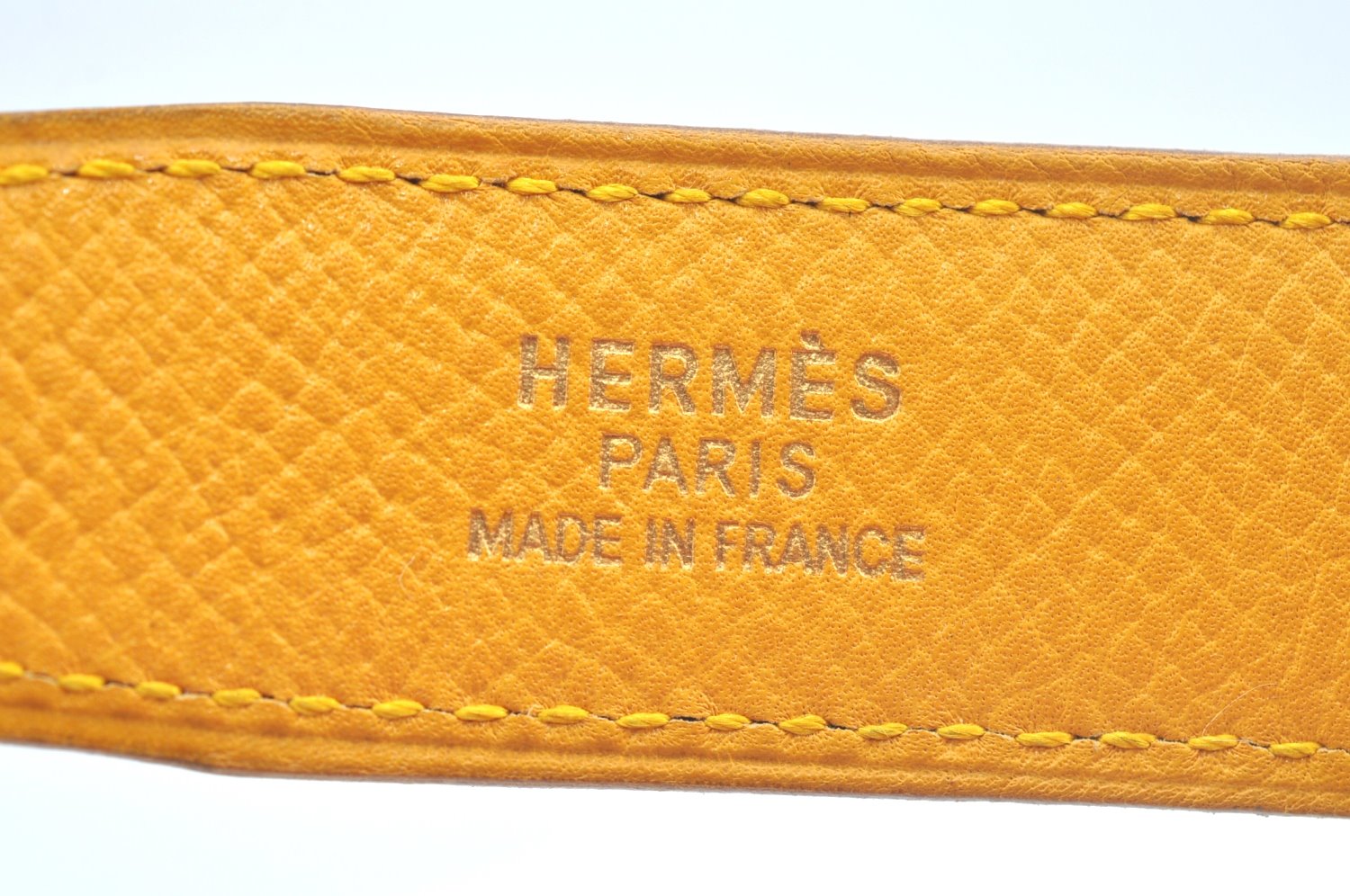 Authentic HERMES Leather Belt Reversible Size 65cm 25.6