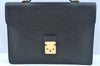 Auth Louis Vuitton Epi Porte Documents Bandouliere Briefcase M54462 Black 5996I