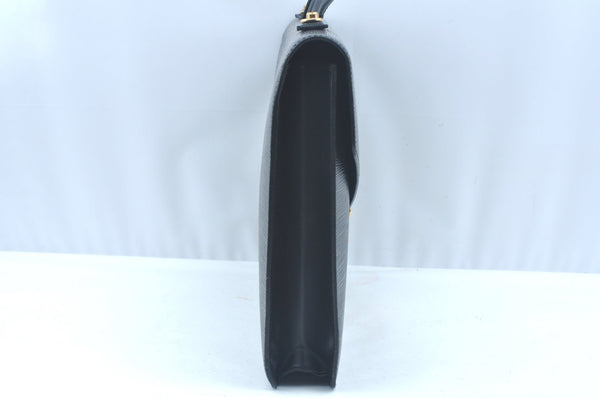 Auth Louis Vuitton Epi Porte Documents Bandouliere Briefcase M54462 Black 5996I