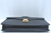 Auth Louis Vuitton Epi Porte Documents Bandouliere Briefcase M54462 Black 5996I