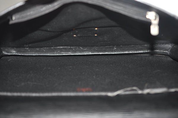 Auth Louis Vuitton Epi Porte Documents Bandouliere Briefcase M54462 Black 5996I