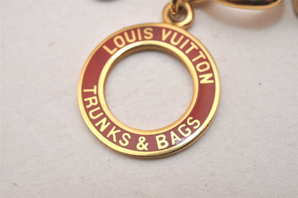 Authentic Louis Vuitton Porte Cles Chaine T&B Bag Charm Gold 60071 LV Box 5996J