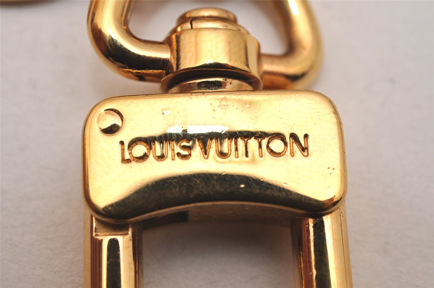 Authentic Louis Vuitton Porte Cles Chaine T&B Bag Charm Gold 60071 LV Box 5996J