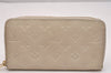 Louis Vuitton Monogram Empreinte Portefeuille Secret Long Wallet White LV 5998J