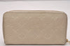 Louis Vuitton Monogram Empreinte Portefeuille Secret Long Wallet White LV 5998J