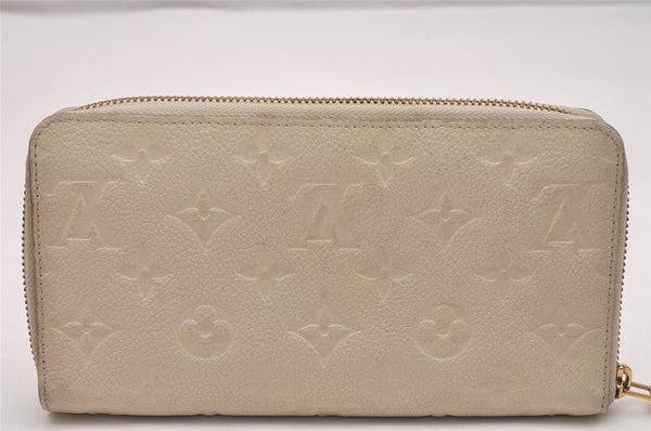 Louis Vuitton Monogram Empreinte Portefeuille Secret Long Wallet White LV 5998J