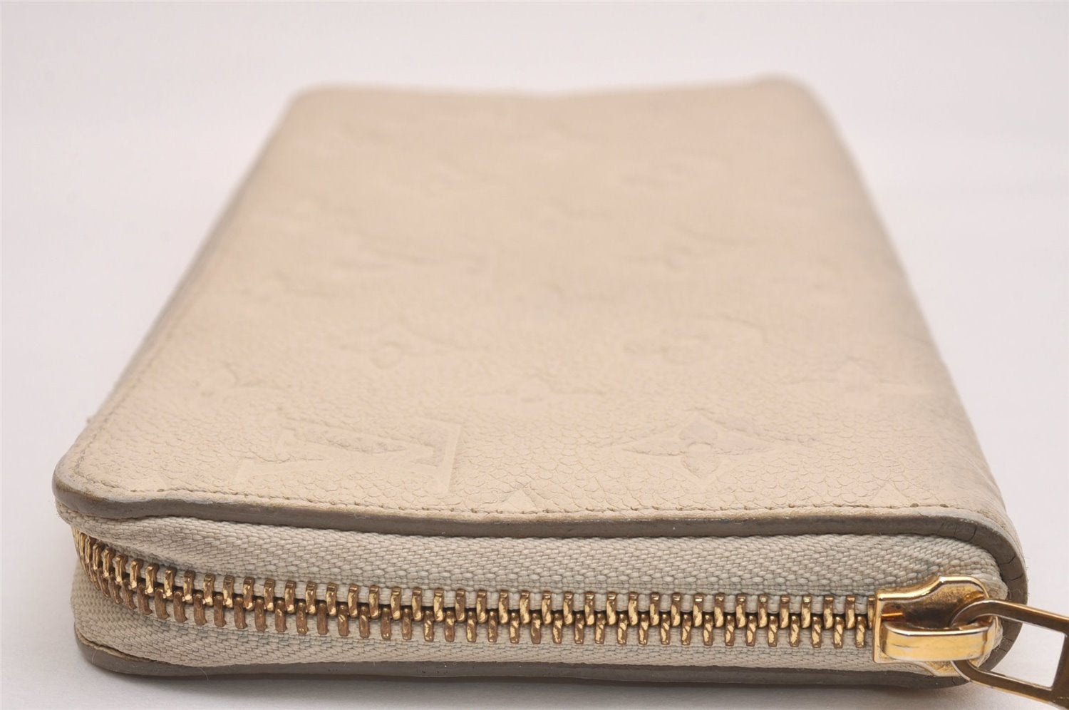 Louis Vuitton Monogram Empreinte Portefeuille Secret Long Wallet White LV 5998J