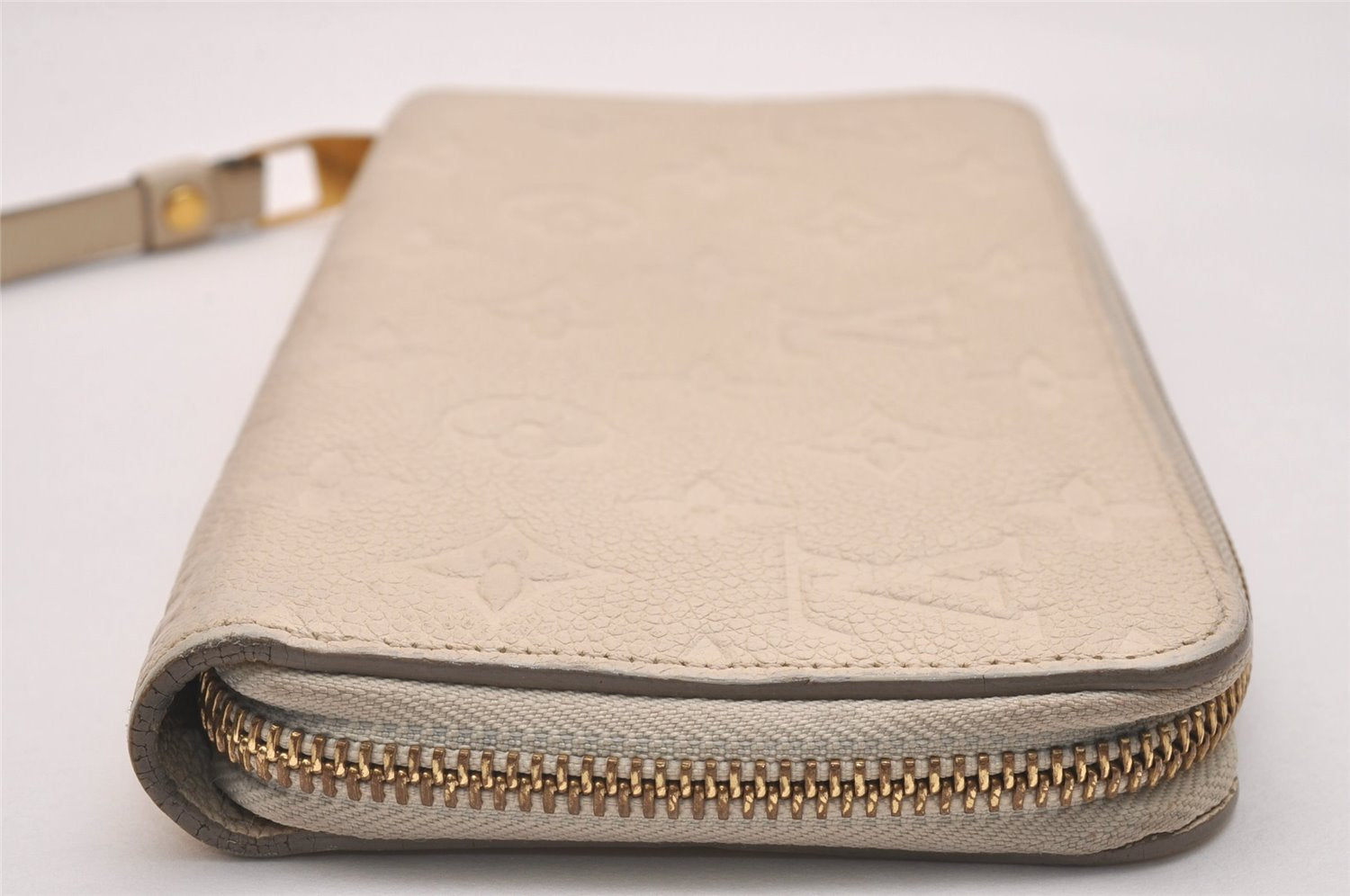 Louis Vuitton Monogram Empreinte Portefeuille Secret Long Wallet White LV 5998J