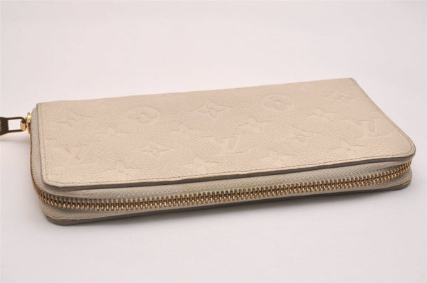 Louis Vuitton Monogram Empreinte Portefeuille Secret Long Wallet White LV 5998J