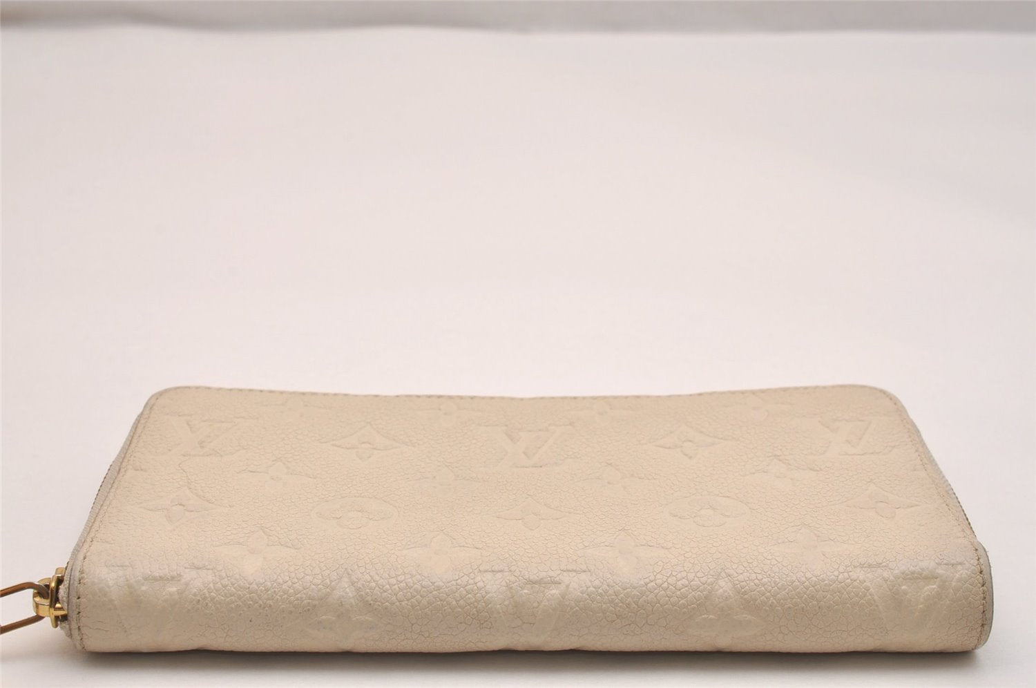 Louis Vuitton Monogram Empreinte Portefeuille Secret Long Wallet White LV 5998J