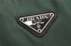 Authentic PRADA Nylon Tessuto Leather Shoulder Hand Bag Purse Green 5999K