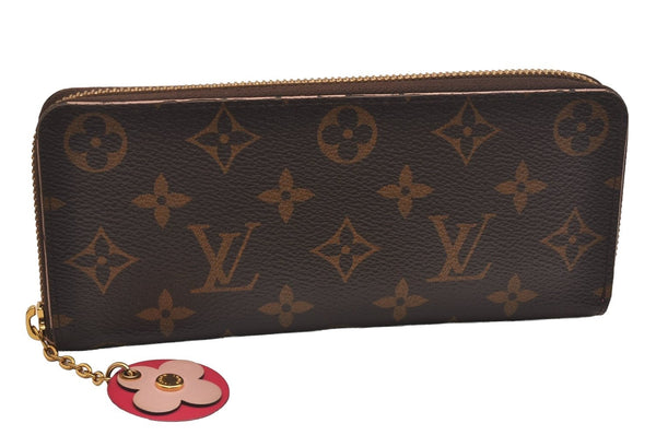 Authentic Louis Vuitton Monogram Portefeuille Clemence Wallet M68314 LV 6000J