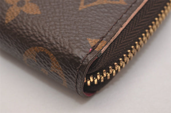 Authentic Louis Vuitton Monogram Portefeuille Clemence Wallet M68314 LV 6000J