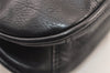 Authentic PRADA Vintage Leather Chain Shoulder Hand Bag Black 6002K