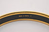 Authentic HERMES Vintage Email PM Bangle Gold Black 6003J