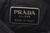 Authentic PRADA Sports Vintage Jersey Shoulder Cross Body Bag Purse Black 6003K