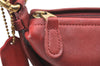 Authentic OLD COACH Vintage Shoulder Cross Body Bag Purse Leather 4130 Red 6004K