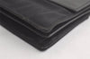 Authentic GUCCI Vintage Clutch Hand Bag Purse Nylon Leather Black 6006K