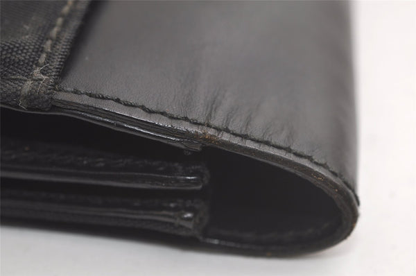 Authentic GUCCI Vintage Clutch Hand Bag Purse Nylon Leather Black 6006K