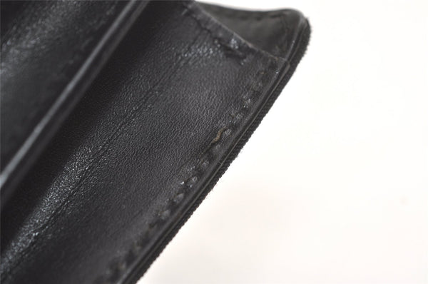 Authentic GUCCI Vintage Clutch Hand Bag Purse Nylon Leather Black 6006K