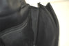 Authentic GUCCI Vintage Clutch Hand Bag Purse Nylon Leather Black 6006K