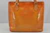 Authentic Louis Vuitton Vernis Houston Shoulder Hand Bag Orange M91053 LV 6007J