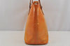 Authentic Louis Vuitton Vernis Houston Shoulder Hand Bag Orange M91053 LV 6007J