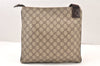 Authentic GUCCI Shoulder Cross Body Bag Purse GG PVC Leather 141626 Brown 6009K