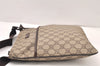 Authentic GUCCI Shoulder Cross Body Bag Purse GG PVC Leather 141626 Brown 6009K
