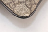 Authentic GUCCI Shoulder Cross Body Bag Purse GG PVC Leather 141626 Brown 6009K