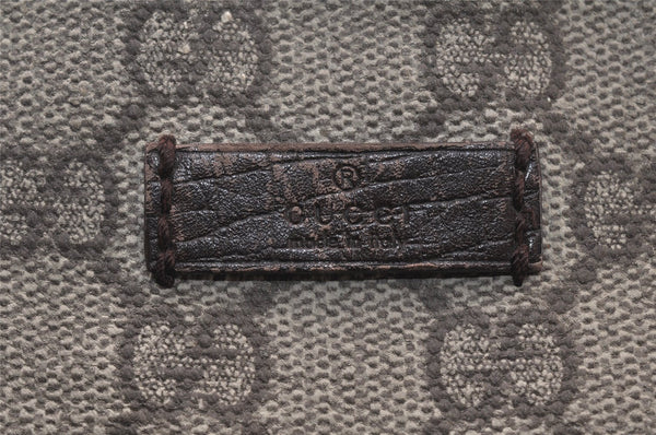 Authentic GUCCI Shoulder Cross Body Bag Purse GG PVC Leather 141626 Brown 6009K