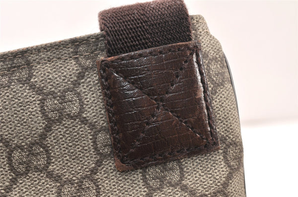 Authentic GUCCI Shoulder Cross Body Bag Purse GG PVC Leather 141626 Brown 6009K