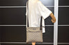Authentic GUCCI Shoulder Cross Body Bag Purse GG PVC Leather 141626 Brown 6009K