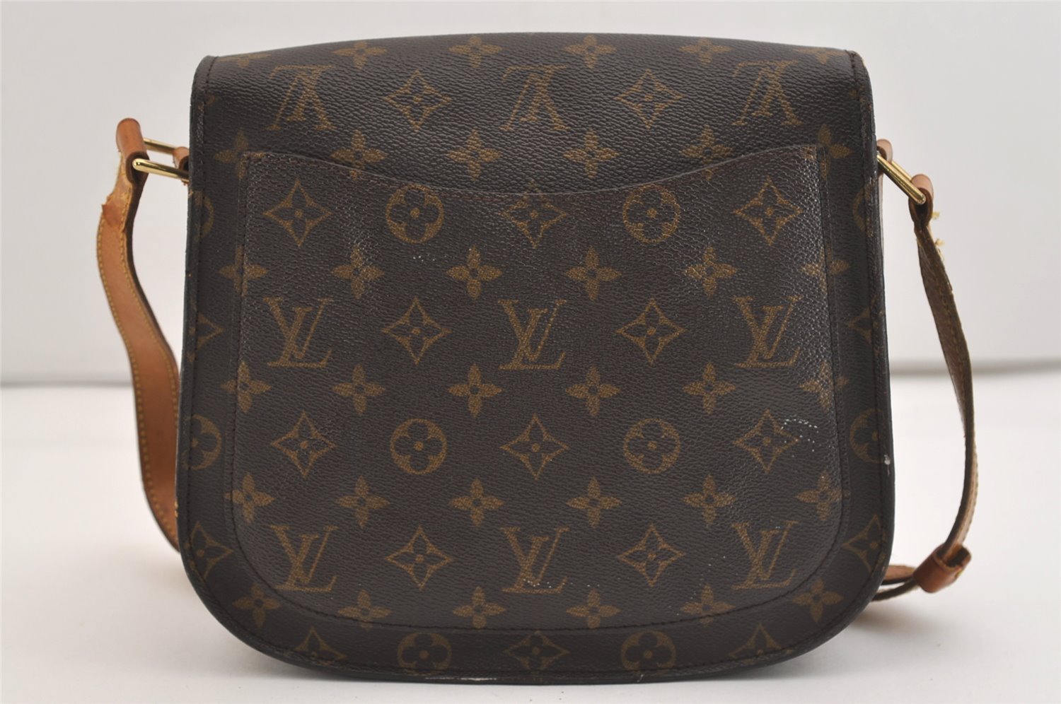 Authentic Louis Vuitton Monogram Saint Cloud GM M51242 Shoulder Cross Bag 6010J