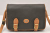 Authentic GUCCI Vintage Shoulder Cross Bag Purse Leather Brown Khaki 6010K