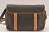 Authentic GUCCI Vintage Shoulder Cross Bag Purse Leather Brown Khaki 6010K