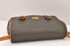 Authentic GUCCI Vintage Shoulder Cross Bag Purse Leather Brown Khaki 6010K